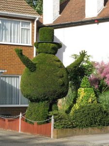 Snowman Topiary